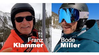 Skiing with Franz Klammer and Bode Miller [upl. by Poliard369]