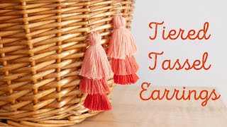 How To Make Tiered Tassel Earrings [upl. by Atiran]