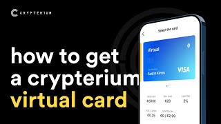 How to order Virtual Crypterium Card VISA [upl. by Araek]