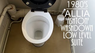 1980s Allia Ashton Low Level Washdown Toilet [upl. by Eanehs]