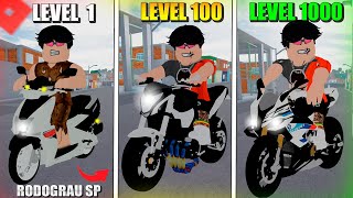 A CADA MINUTO que PASSAR EU GIRO a ROLETA E A MOTO EVOLUI🏍📈 Roblox Rodograu SP [upl. by Elder]