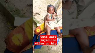 Cute baby injection video on hip shorts trending injection [upl. by Mcallister402]