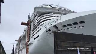 MSC Bellissima Cruise ship tour  Construction aux chantiers STX de SaintNazaire [upl. by Carri204]