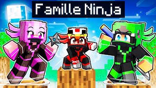 Adopté par la FAMILLE NINJA sur Minecraft [upl. by Etteniuq]