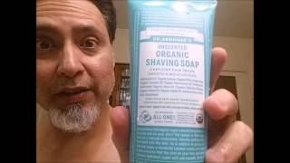 Dr Bronners Organic Shaving Soap [upl. by Lifton574]