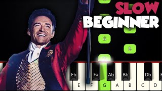 A Million Dreams  The Greatest Showman  BEGINNER PIANO TUTORIAL  SHEET MUSIC by Betacustic [upl. by Vaughan]