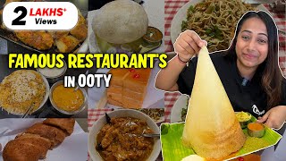 Famous Restaurants amp Cafes in OOTY Chinese Food  Hyderabad Biryani House A2B amp more  Ep6 [upl. by Haida614]