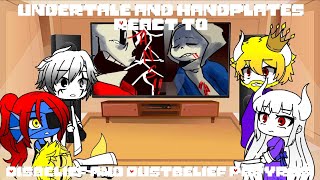 Undertale and Handplates React to  Disbelief and Dustbelief Papyrus  Gacha Club My AU [upl. by Letitia465]