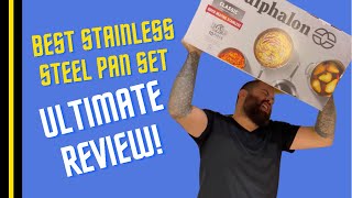 HONEST REVIEW  DEMO  Calphalon Classic Stainless Steel Pots and Pans 10 Pc Cookware Set  UNBOXING [upl. by Nyram]