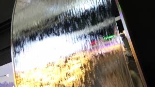 Giant 3 Metre Mumbai Stainless Steel Water Wall Cascade with LEDs [upl. by Anigal]