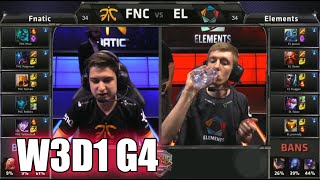 Fnatic vs Elements  S5 EU LCS Summer 2015 Week 3 Day 1  FNC vs EL W3D1 G4 Round 1 [upl. by Rebane]