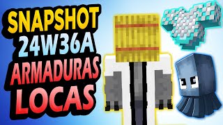 ✅ Armaduras LOCAS 👉 Snapshot 24W36A Minecraft 1212 [upl. by Euqinomad]