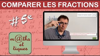 Comparer les fractions 1  Cinquième [upl. by Mailliw]