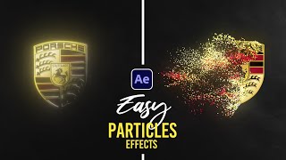 After Effects Tutorial Particles Logo amp Text Animation  Simple Way  Trapcode Particular Tutorial [upl. by Ram]