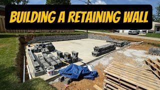 How to Build a Retaining Wall  DIY wall construction block [upl. by Zetrom336]