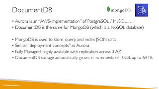 Ultimate AWS Certified Cloud Practitioner2023  DocumentDB Overview [upl. by Hatty]