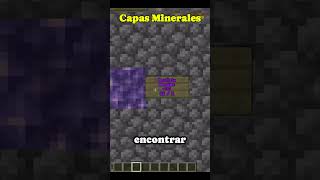 Capas de minerales Minecraft 121 Netherite Diamante Oro Hierro Carbón Esmeralda Amatista [upl. by Ellemaj632]