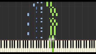 Yann Tiersen  La Noyee 1998 Live Synthesia Tutorial [upl. by Enyala]