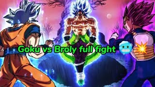 Goku vs Broly full Fight 😬🥶Db super Broly moviedbsbroly trending Anime2kshorts [upl. by Noirod]