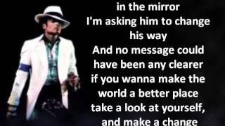 Michael Jackson  Man in the Mirror LYRICS HQ [upl. by Eiramoj]