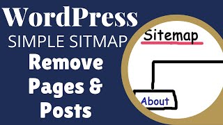 Simple Sitemap WordPress Plugin  How to Remove Pages and Posts [upl. by Dymphia794]