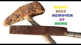 Home made heavy rust remover diy [upl. by Crystal]