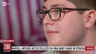 Parla Arturo il ragazzo accoltellato da una baby gang a Napoli  Storie italiane 28112018 [upl. by Nnasus]