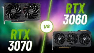 RTX 3070 vs RTX 3060 12gb  Batalhas de GPU [upl. by Neurath]