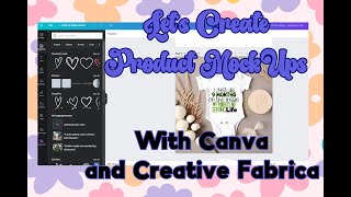 How to Design Product Mockups with Canva and Creative Fabrica mockup mockups canvadesign png [upl. by Yllas]