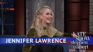 Jennifer Lawrence And Stephen Kick Off Their Shoes [upl. by Dnomhcir]