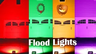 SANSI LED Flood Lights Outdoor Color Changing Holiday Christmas🎄 Projector Lights 👈 [upl. by Nod209]