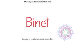 Binet  ASWB NCE NCMHCE MFT Exam Prep and Review [upl. by Charmain511]