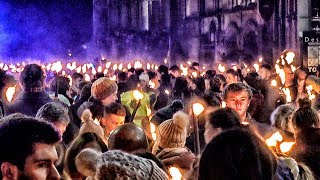 Winchester Bonfire Torchlight Procession [upl. by Sherlocke34]