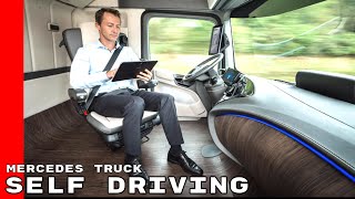 Mercedes Benz Self Driving Autonomous Semi Truck [upl. by Hooper]