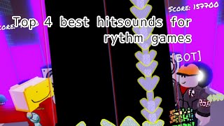 Top 4 best hit sounds for rhythm games [upl. by Lani]