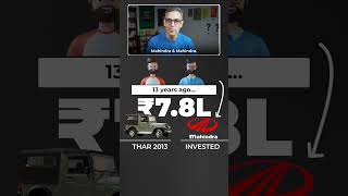 THAR ya Mahindra ke Shares  What would you do  Ankur Warikoo shorts [upl. by Aljan]