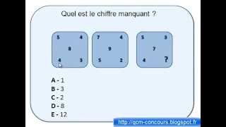 Test de QI matrice nombre corrigé 1 [upl. by Ahsata]