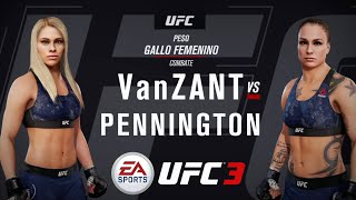 VanZANT vs Pennington  UFC 3 [upl. by Yrehc]