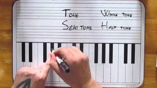 Tones and Semitones  Whole and Half steps [upl. by Manoop889]