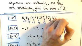 Quick Intro to Arithmetic Sequences [upl. by Milinda]