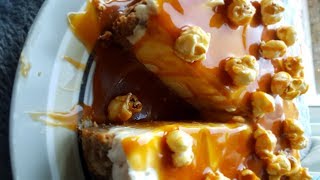 Salted Caramel Cheesecake No Bake [upl. by Maxia892]