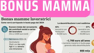 BONUS MAMME A CHI SPETTA inps [upl. by Cromwell]