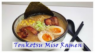 Tonkotsu Miso Ramen Noedelsoep [upl. by Aamsa]