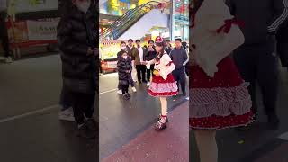 barbinili on Chongqing street walking robot doll dance cutebaby childdance [upl. by Blackwell]