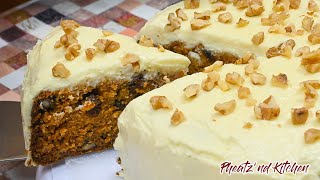 Carrot Cake with Walnuts Pineapple and Raisins A Perfect Harmony of Flavors and Textures [upl. by Noivert439]