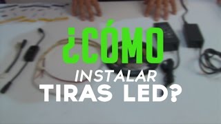 ¿Cómo instalar cintas o tiras LED de forma sencilla Nosotros te enseñamos [upl. by Sackman430]