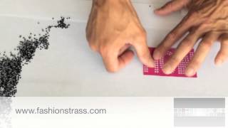 Como utilizar moldes para realizar transfers de brillantes strass [upl. by Shadow]