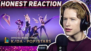 HONEST REACTION to KDA  POPSTARS ft Madison Beer GIDLE Jaira Burns  Music Video [upl. by Ialokin]