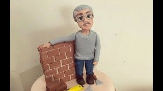 CAKE NATION  How To Make A Male Figure Using Modelling Paste Cake Topper [upl. by Aietal505]