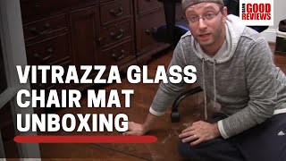 Vitrazza Glass Chair Mat Unboxing and Setup [upl. by Ahsasal468]